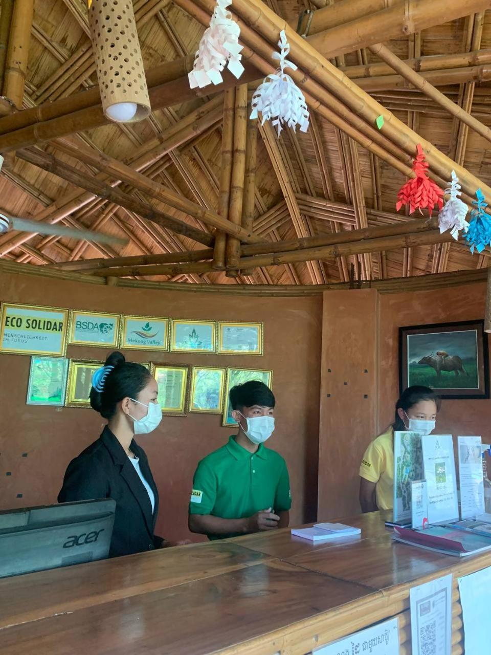 Hanchey Bamboo Resort Kampong Cham Bagian luar foto