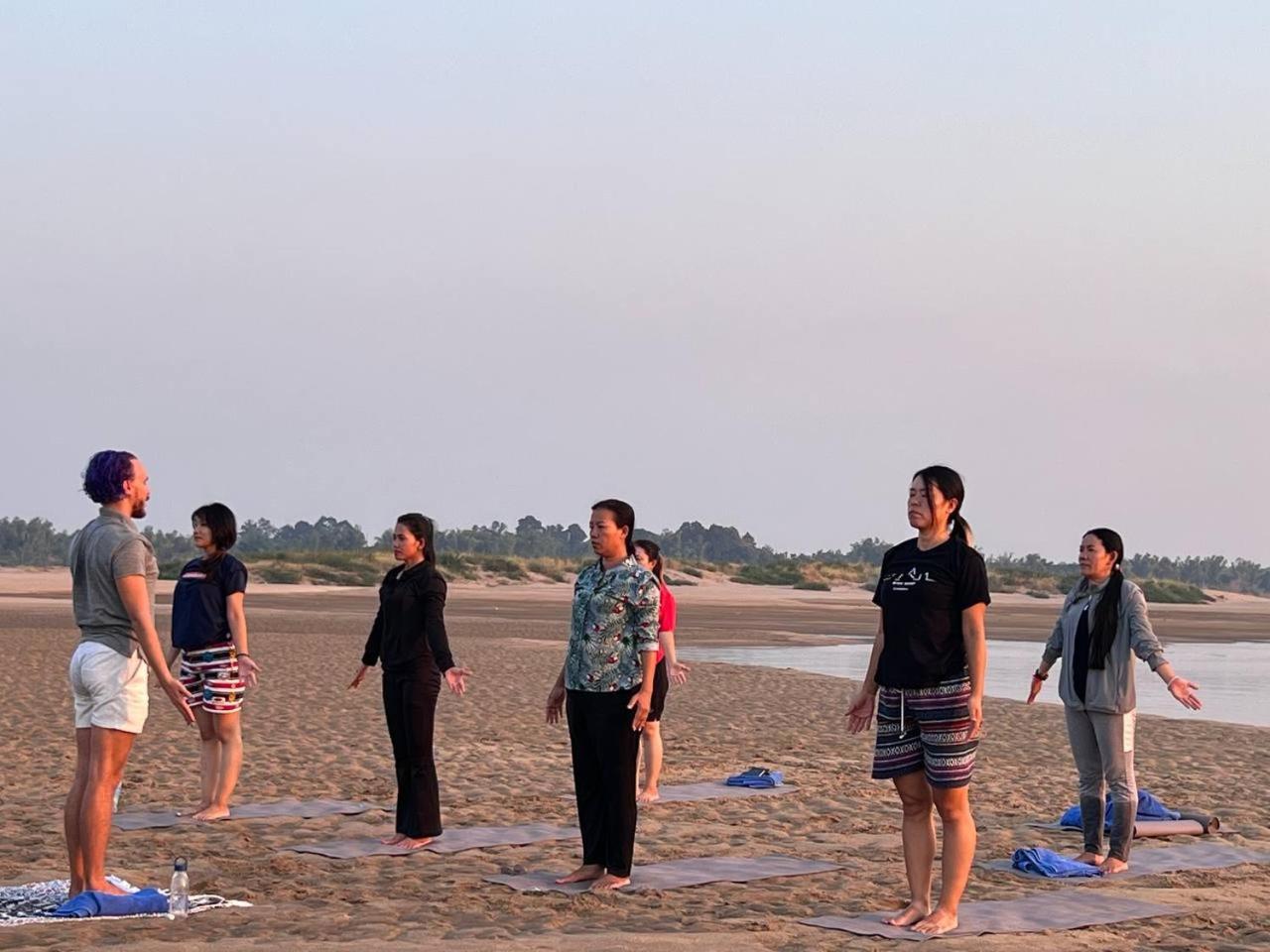 Hanchey Bamboo Resort Kampong Cham Bagian luar foto