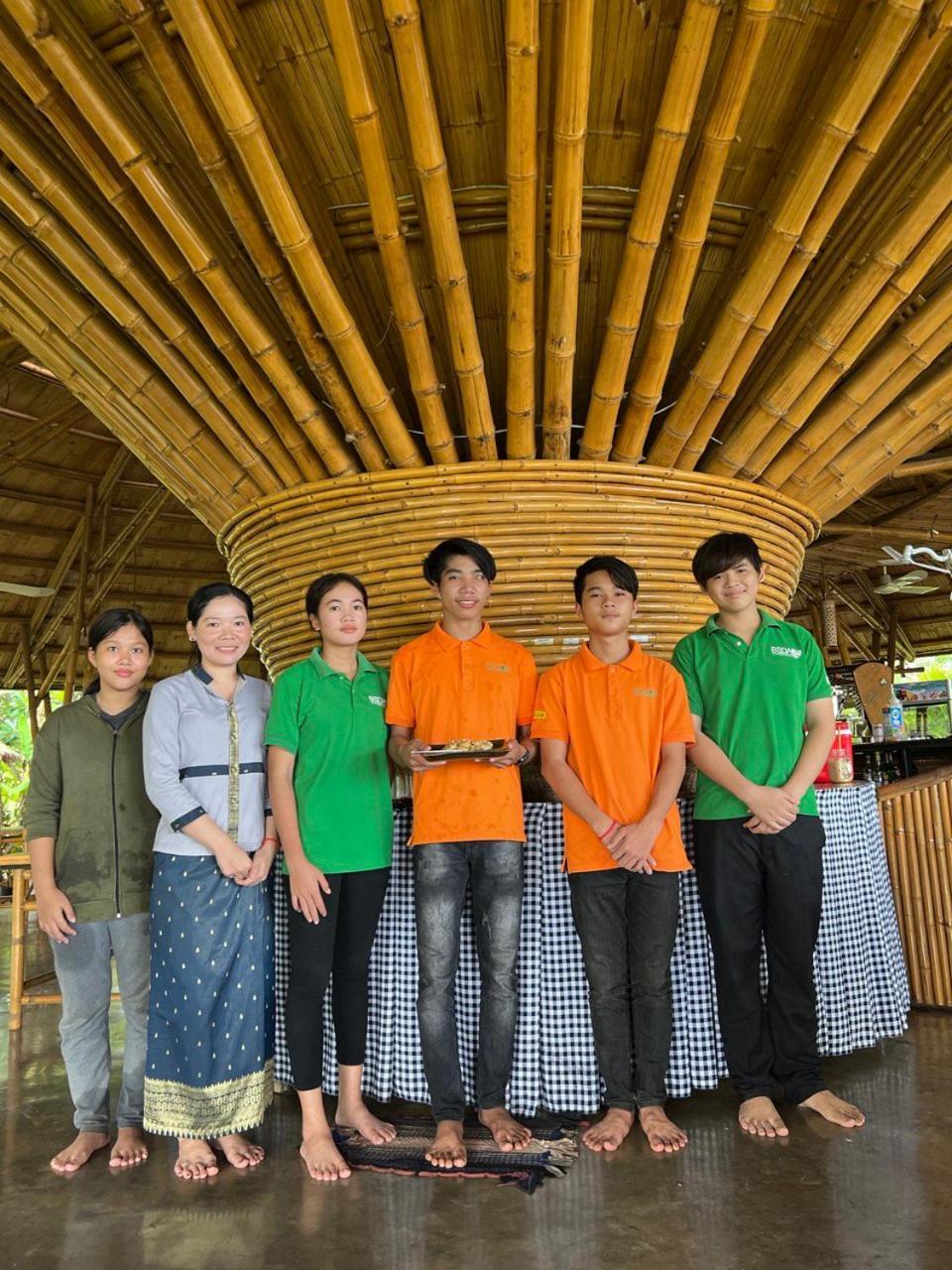 Hanchey Bamboo Resort Kampong Cham Bagian luar foto