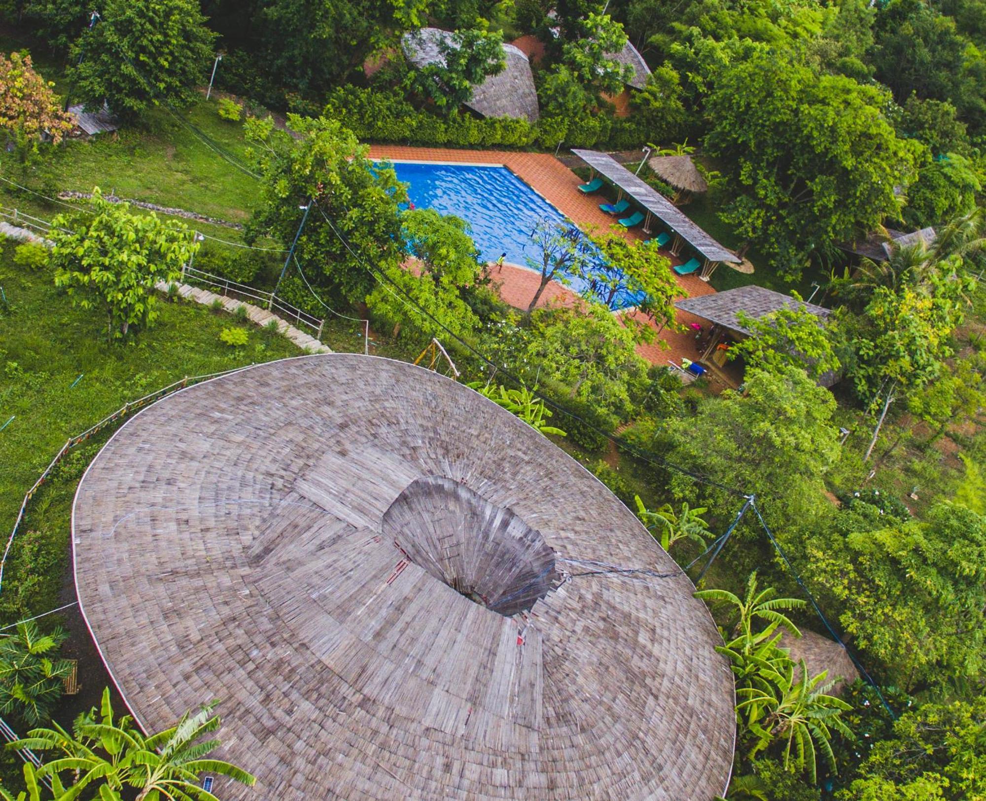 Hanchey Bamboo Resort Kampong Cham Bagian luar foto