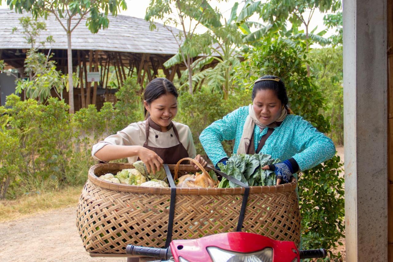 Hanchey Bamboo Resort Kampong Cham Bagian luar foto