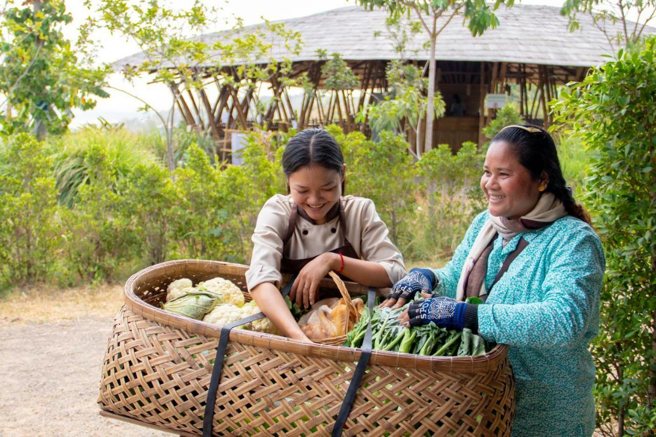Hanchey Bamboo Resort Kampong Cham Bagian luar foto